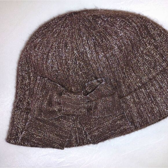 ‎August Hat Co. Brown Silver Wool Blend Cap OS - Picture 3 of 5
